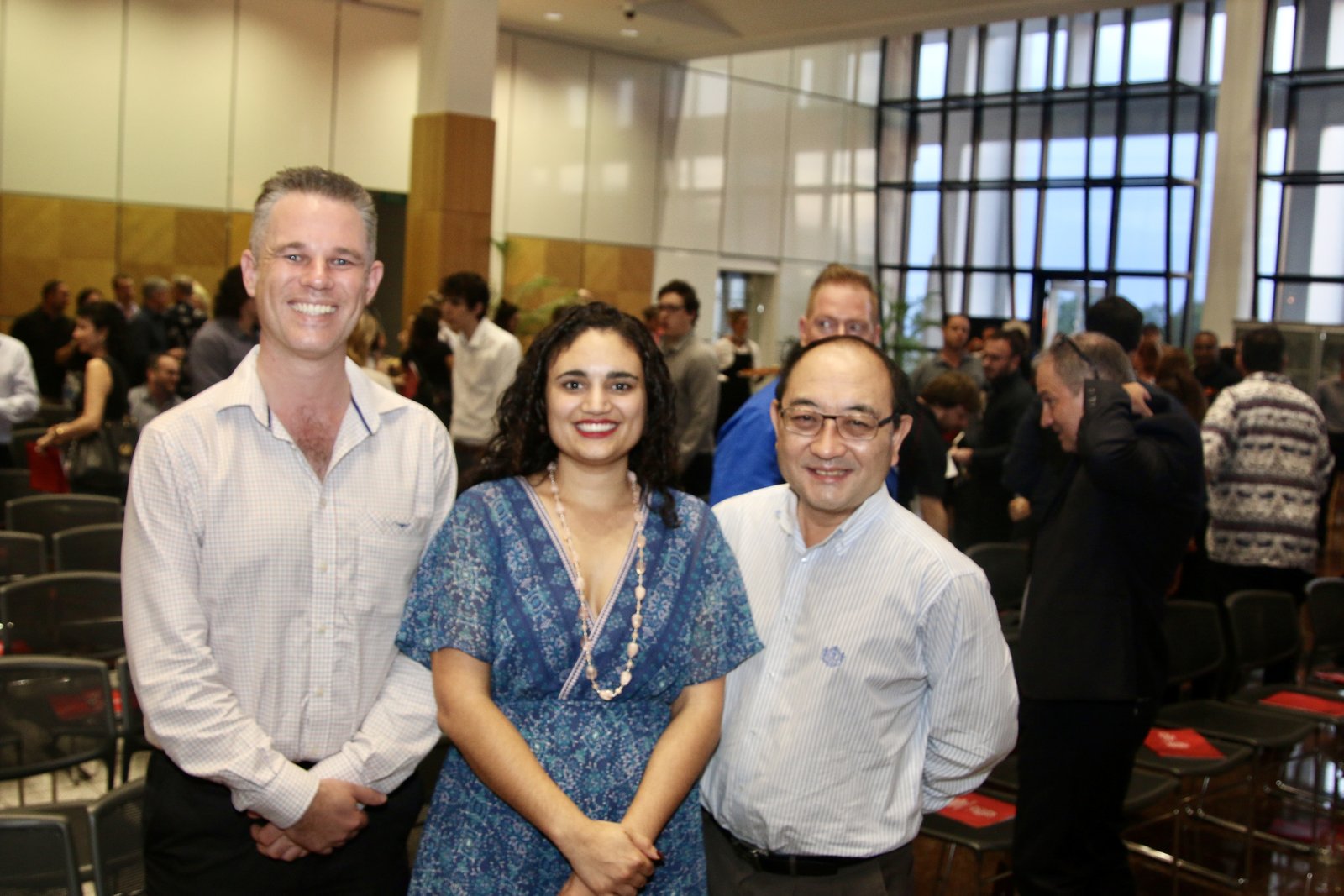 Benjamin Smith, Lauren Moss and Anthony Wong at a Northern Territory Digital Excellence Awards event.
